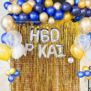 Balloon Set - Gold & Blue