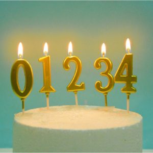 Number Candle Cake Topper
