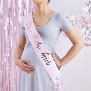 It's a Baby Girl Baby Shower Sash