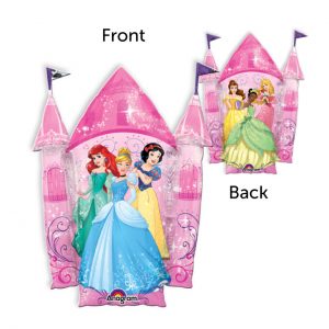 Multi-Princess Castle Foil Balloon