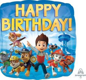 Paw Patrol Happy Birthday Foil Balloon