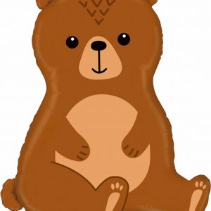 Woodland Bear Foil Balloon