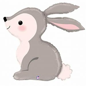 Sweet Woodland Rabbit Bunny Foil Balloon