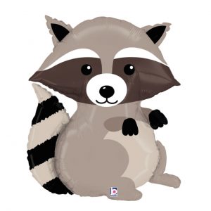 Woodland Raccoon Foil Balloon