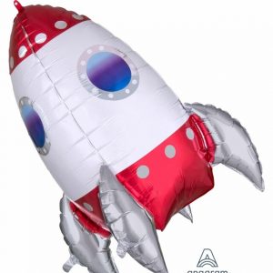 Outer Space Rocket Ship Foil Balloon