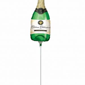 Mini Champagne Bottle Foil Balloon