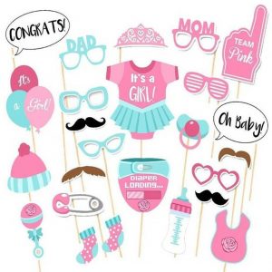 Its A Girl! Baby Shower Photobooth Props
