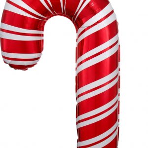 Holiday Candy Cane Foil Balloon