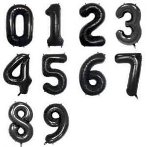 Number foil balloon 40inch (Black)