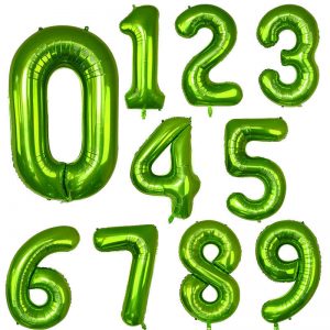 Number foil balloon 40inch (Green)