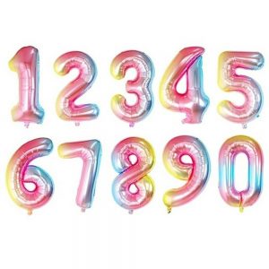 Number foil balloon 40inch (Rainbow)