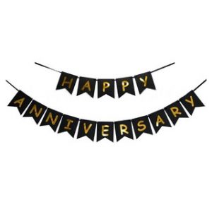 Happy Anniversary - Black