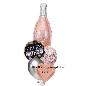 Cheers Champagne Birthday Balloon Bouquet