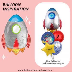 Kids - Blast Off Rocket Balloon Bouquet