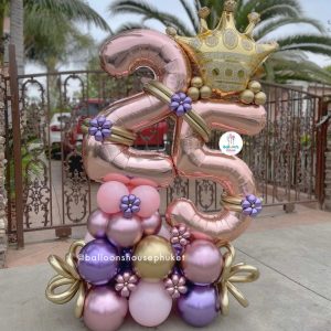 Number Balloon Centrepiece