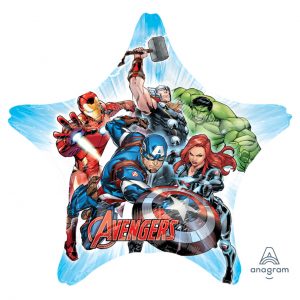 Jumbo Avengers Team Star Foil Balloon