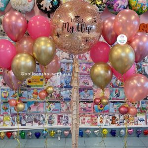 36inch Confetti & Bouquet Balloon Set
