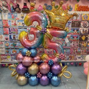 Number Balloon Centrepiece