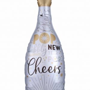 Celebrate the New Year Bubbly Champagne Bottle Foil Balloon