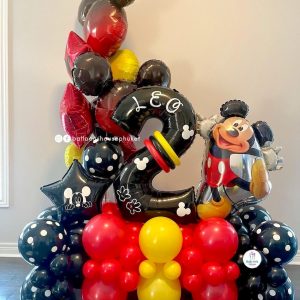 Number Balloon Centrepiece – Mickey Mouse