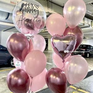 24inch Bubble Balloon & Bouquet Balloon Set