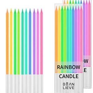 Rainbow Birthday Candles