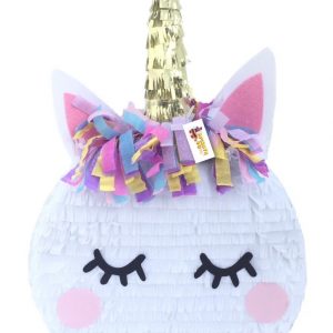 Unicorn Pinata Closed Eyes Round Shape
