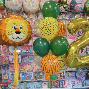 40inch Foil Number & Bouquet Balloon Set