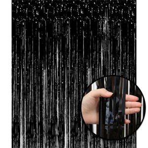 Black Shiny Backdrop Tassel