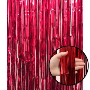 Red Shiny Backdrop Tassel