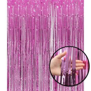 Pink Shiny Backdrop Tassel