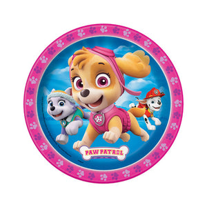 PAW PATROL GIRL ROUND DESSERT PLATES