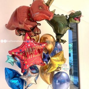 Dinosaur Colorful Balloon Bouquets