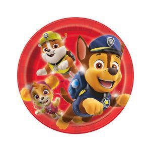 PAW PATROL ROUND DESSERT PLATES