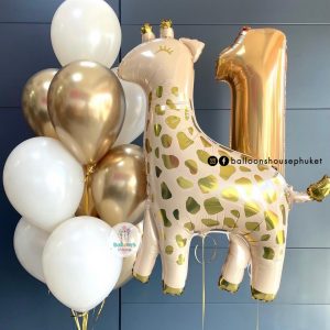 40inch Foil Number & Bouquet Balloon Set