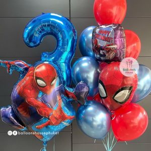40inch Foil Number & Bouquet Balloon Set