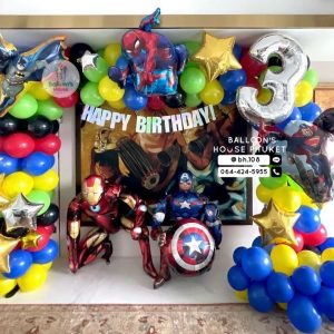 Organic Balloon Decoration – Superheros