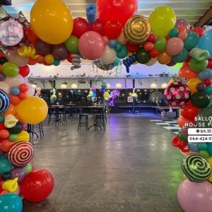 Organic Balloon Decoration – Colorful