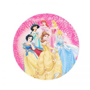 DISNEY PRINCESS ROUND DESSERT PLATES