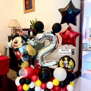 Number Balloon Centrepiece – Mickey Mouse