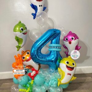 Number Balloon Centrepiece