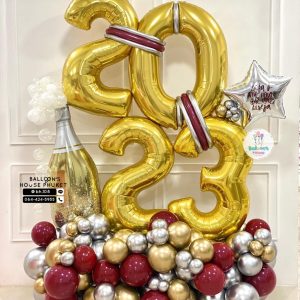 Number Balloon Centrepiece