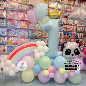 Number Balloon Centrepiece