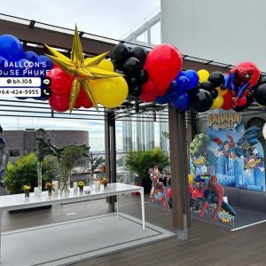 Organic Balloon Decoration – Superheros
