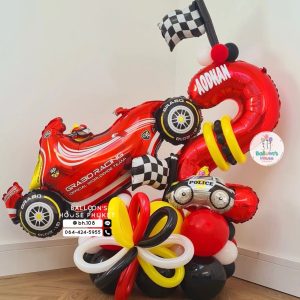 Number Balloon Centrepiece – Transportation