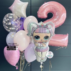 40inch Foil Number & Bouquet Balloon Set