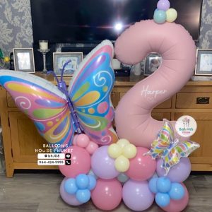 Number Balloon Centrepiece
