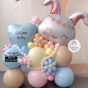 Bunny Balloon Centrepiece