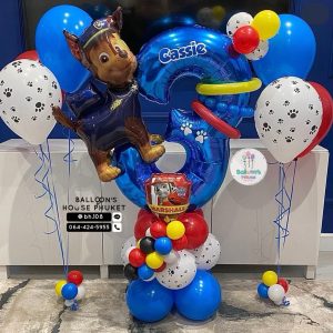 40inch Foil Number & Bouquet Balloon Set