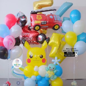 40inch Foil Number & Bouquet Balloon Set